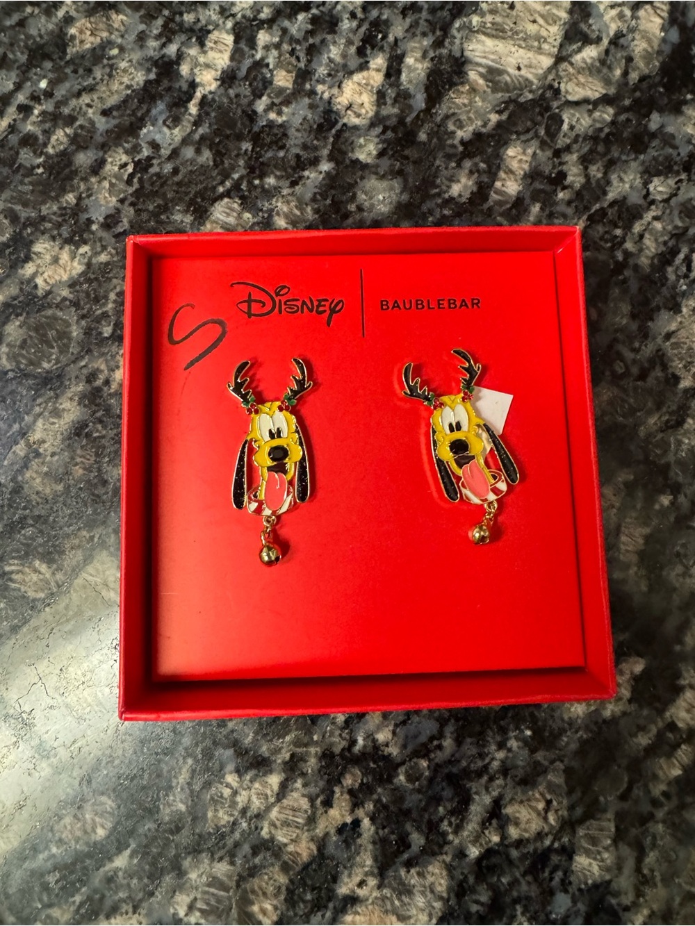 Disney x BaubleBar Red Pluto Reindeer Earrings
